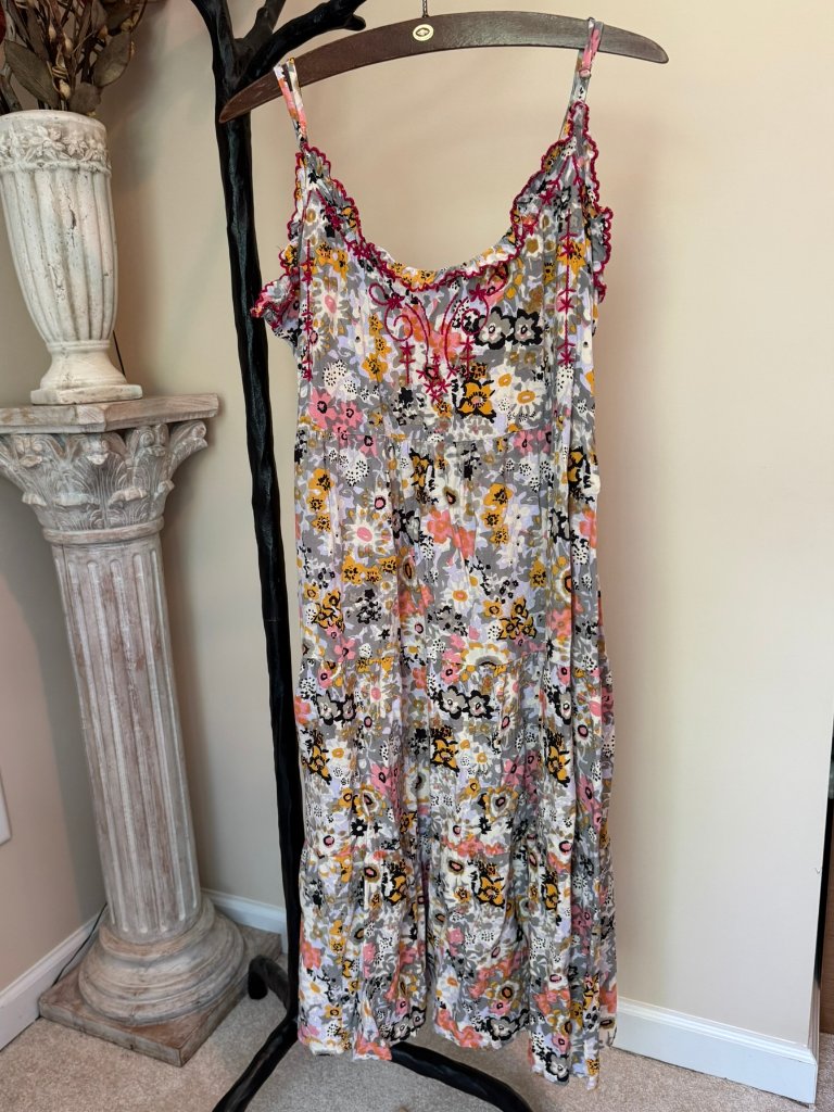 Natural Life Floral Sundress Medium M